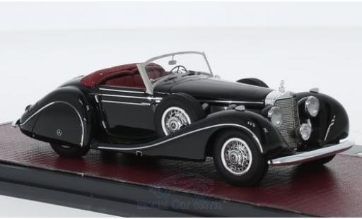 Modelauto Mercedes 540 K Roadster K Spezialroadster Sindelfingen zwart 1939 1/43 Matrix