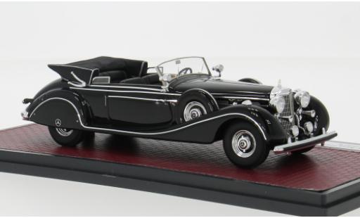 Modelauto Mercedes 770 Cabriolet K (W150) B zwart 1939 1/43 Matrix