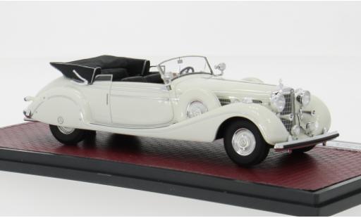 Modelauto Mercedes 770 Cabriolet K (W150) B wit 1939 1/43 Matrix