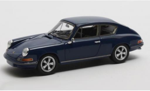Modelauto Porsche 911 Base B17 Prototype blauw 1969 1/43 Matrix