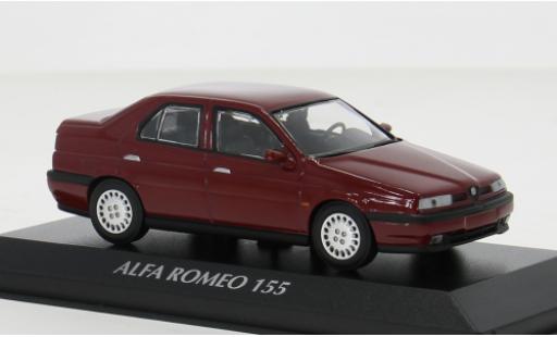 Modelauto Alfa Romeo 155 berlina rood 1992 1/43 Maxichamps