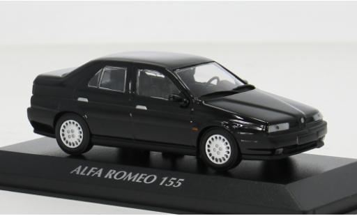 Modelauto Alfa Romeo 155 berlina zwart 1992 1/43 Maxichamps