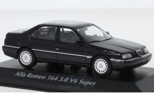 Modelauto Alfa Romeo 164 v6 3.0 Super blauw 1992 1/43 Maxichamps
