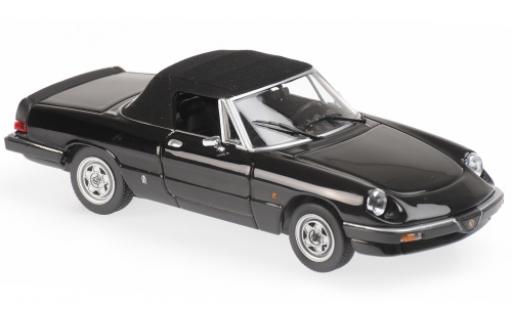 Modelauto Alfa Romeo Spider Duetto duetto zwart 1983 1/43 Maxichamps