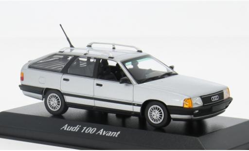 Modelauto Audi 100 avant (C3) grijs 1990 1/43 Maxichamps