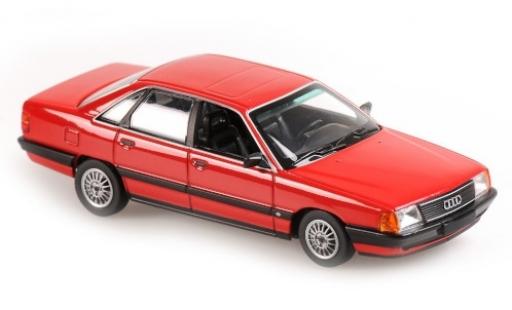 Modelauto Audi 100 berline rood 1990 1/43 Maxichamps