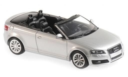 Modelauto Audi A3 cabriolet grijs 2007 1/43 Maxichamps