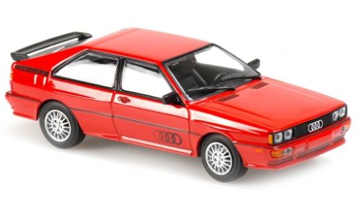 Modelauto Audi Quattro coupe rood/Dekor 1980 1/43 Maxichamps