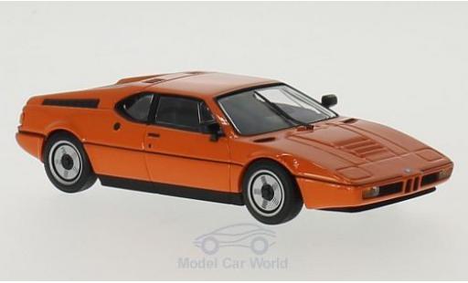 Modelauto Bmw M1 1979 oranje 1/43 Maxichamps