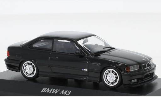 Modelauto Bmw M3 coupe (E36) zwart 1992 1/43 Maxichamps