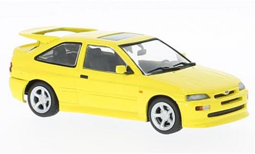 Modelauto Ford Escort Cosworth RS geel 1992 1/43 Maxichamps
