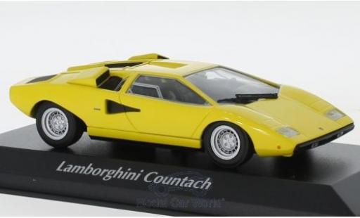 Modelauto Lamborghini Countach LP 400 geel 1970 1/43 Maxichamps
