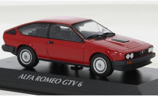 Modelauto Alfa Romeo Alfetta gtv6 V6 metallic rood 1983 1/43 Maxichamps