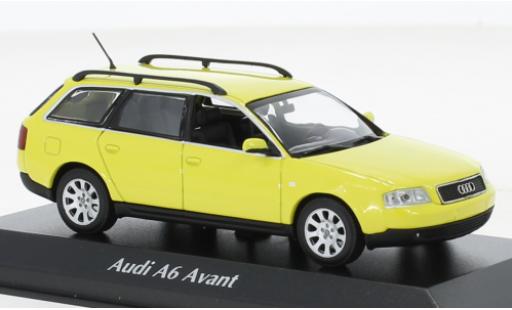 Modelauto Audi A6 avant geel 1997 1/43 Maxichamps