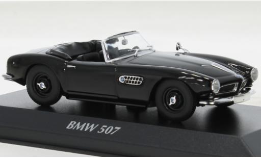 Modelauto Bmw 507 cabriolet zwart 1957 1/43 Maxichamps