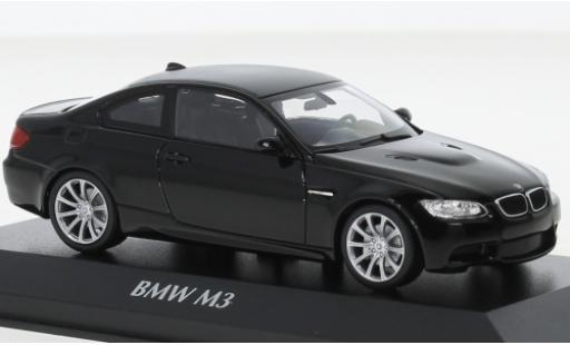 Modelauto Bmw M3 coupe (E92) zwart 2008 1/43 Maxichamps