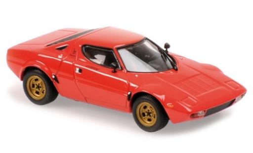 Modelauto Lancia Stratos Base rood 1974 1/43 Maxichamps