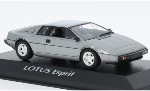 Modelauto Lotus Esprit Base Turbo metallic grijs 1978 1/43 Maxichamps