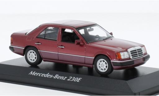 Modelauto Mercedes 230 Base E (W124) metallic rood 1991 1/43 Maxichamps
