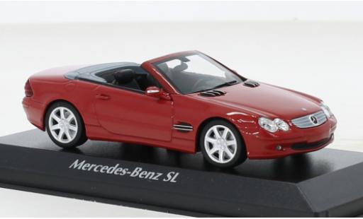 Modelauto Mercedes Classe SL Base (R230) rood 2001 1/43 Maxichamps