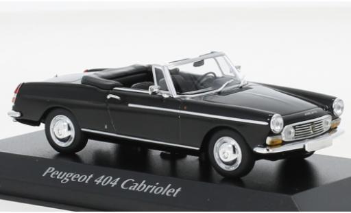 Modelauto Peugeot 404 Cabriolet zwart 1962 1/43 Maxichamps