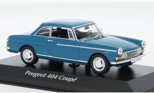 Modelauto Peugeot 404 Coupe blauw 1962 1/43 Maxichamps