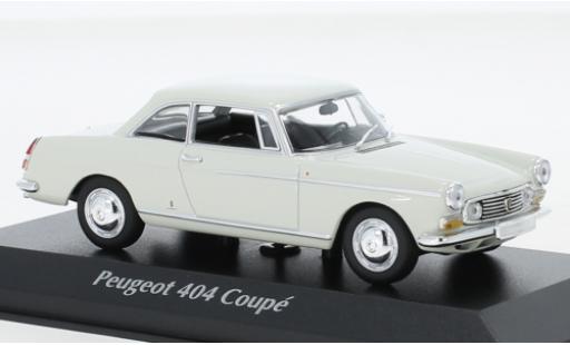 Modelauto Peugeot 404 Coupe wit 1962 1/43 Maxichamps