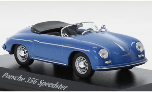 Modelauto Porsche 356 A A A Speedster metallic blauw 1956 1/43 Maxichamps
