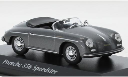 Modelauto Porsche 356 A A A Speedster metallic grijs 1956 1/43 Maxichamps
