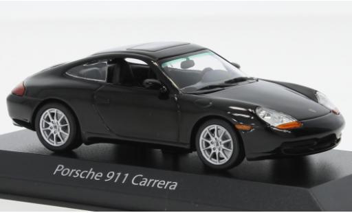 Modelauto Porsche 911 Base metallic zwart 1998 1/43 Maxichamps