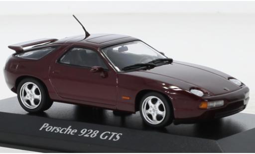 Modelauto Porsche 911 GTS metallic rood 1991 1/43 Maxichamps