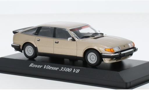 Modelauto Rover Vitesse Base 3500 V8 metallic beige 1986 1/43 Maxichamps