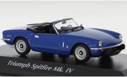 Modelauto Triumph Spitfire 1972 MK IV blauw 1/43 Maxichamps