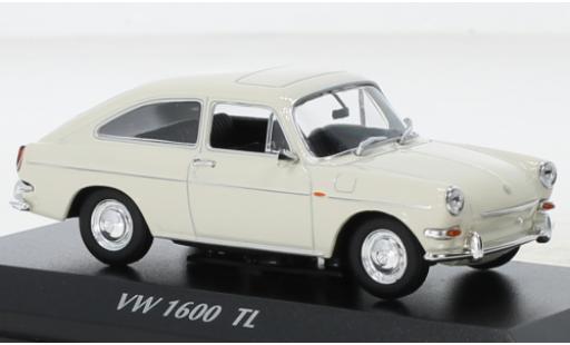 Modelauto Volkswagen 1600 Base TL beige 1966 1/43 Maxichamps