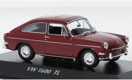 Modelauto Volkswagen 1600 Base TL rood 1966 1/43 Maxichamps