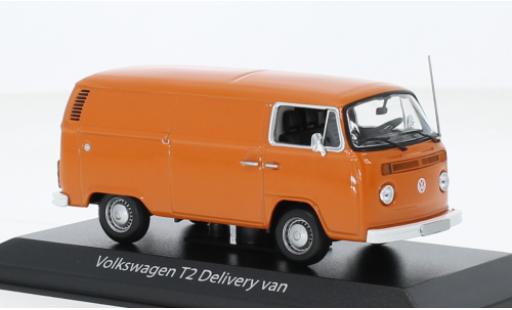 Modelauto Volkswagen T2 B bestelwagen oranje 1972 1/43 Maxichamps
