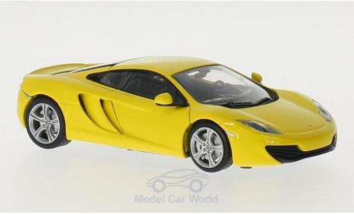 Modelauto McLaren MP4-12C Base 12C geel 2011 1/43 Maxichamps