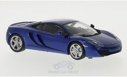 Modelauto McLaren MP4-12C Base 12C metallic blauw 2011 1/43 Maxichamps