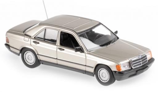 Modelauto Mercedes 190 Base E (W201) metallic beige 1984 1/43 Maxichamps