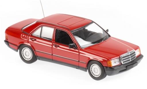 Modelauto Mercedes 190 Base E (W201) rood 1984 1/43 Maxichamps
