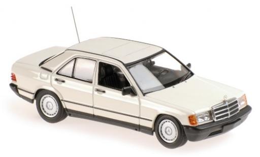 Modelauto Mercedes 190 Base E (W201) wit 1984 1/43 Maxichamps