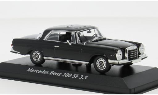 Modelauto Mercedes 280 Base SE 3.5 (W108) zwart 1970 1/43 Maxichamps