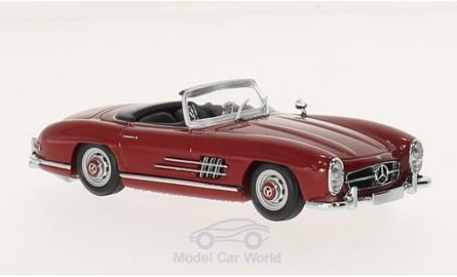 Modelauto Mercedes 300 Roadster SL (W198 II) rood 1955 1/43 Maxichamps