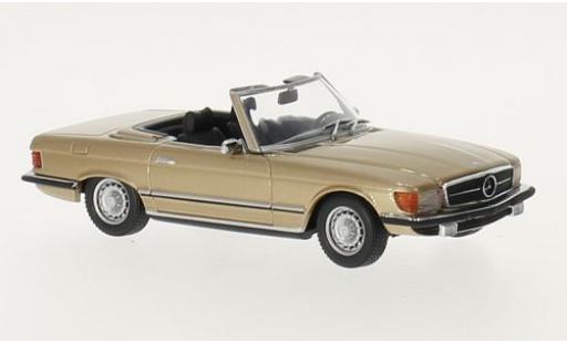 Modelauto Mercedes 350 Base SL (R107) gold 1974 1/43 Maxichamps