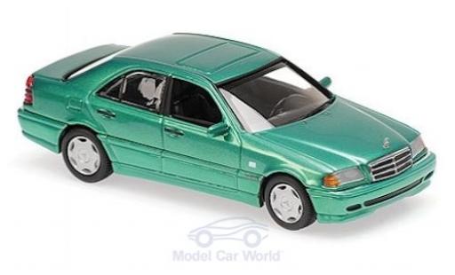 Modelauto Mercedes Classe C Base (W202) metallic groen 1997 1/43 Maxichamps