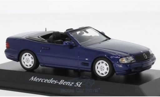 Modelauto Mercedes SL Base blauw 1999 1/43 Maxichamps