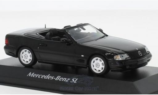 Modelauto Mercedes SL Base zwart 1999 1/43 Maxichamps