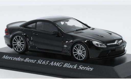 Modelauto Mercedes B Black Series SL65 AMG zwart (R230) zwart 2009 1/43 Maxichamps