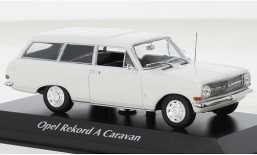 Modelauto Opel Rekord A Caravan metallic wit 1962 1/43 Maxichamps