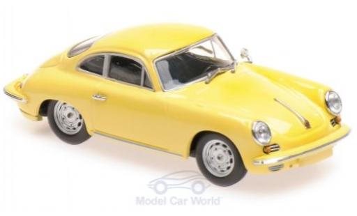 Modelauto Porsche 356 C C C Carrera 2 geel 1963 1/43 Maxichamps